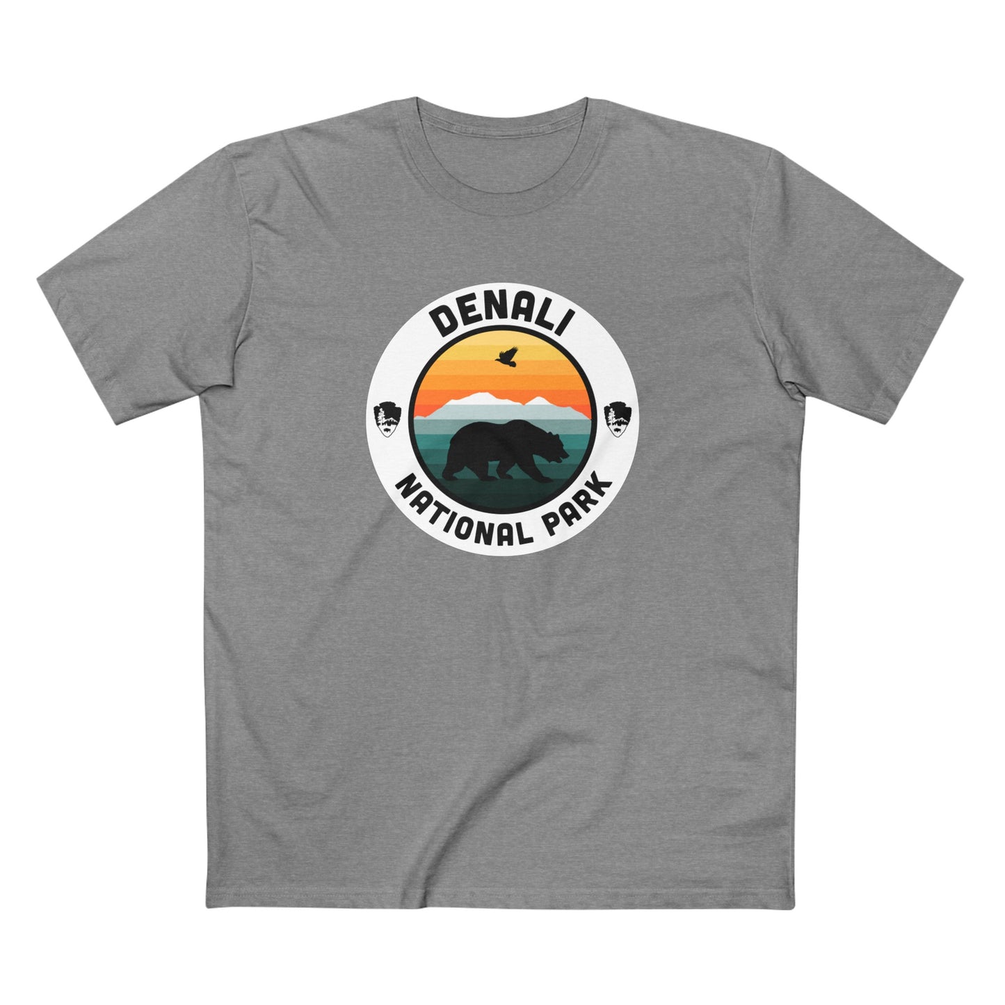 Denali National Park T-Shirt - Round Badge Design