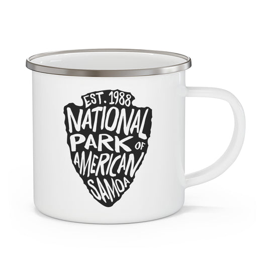 National Park of American Samoa Enamel Camping Mug - Arrowhead