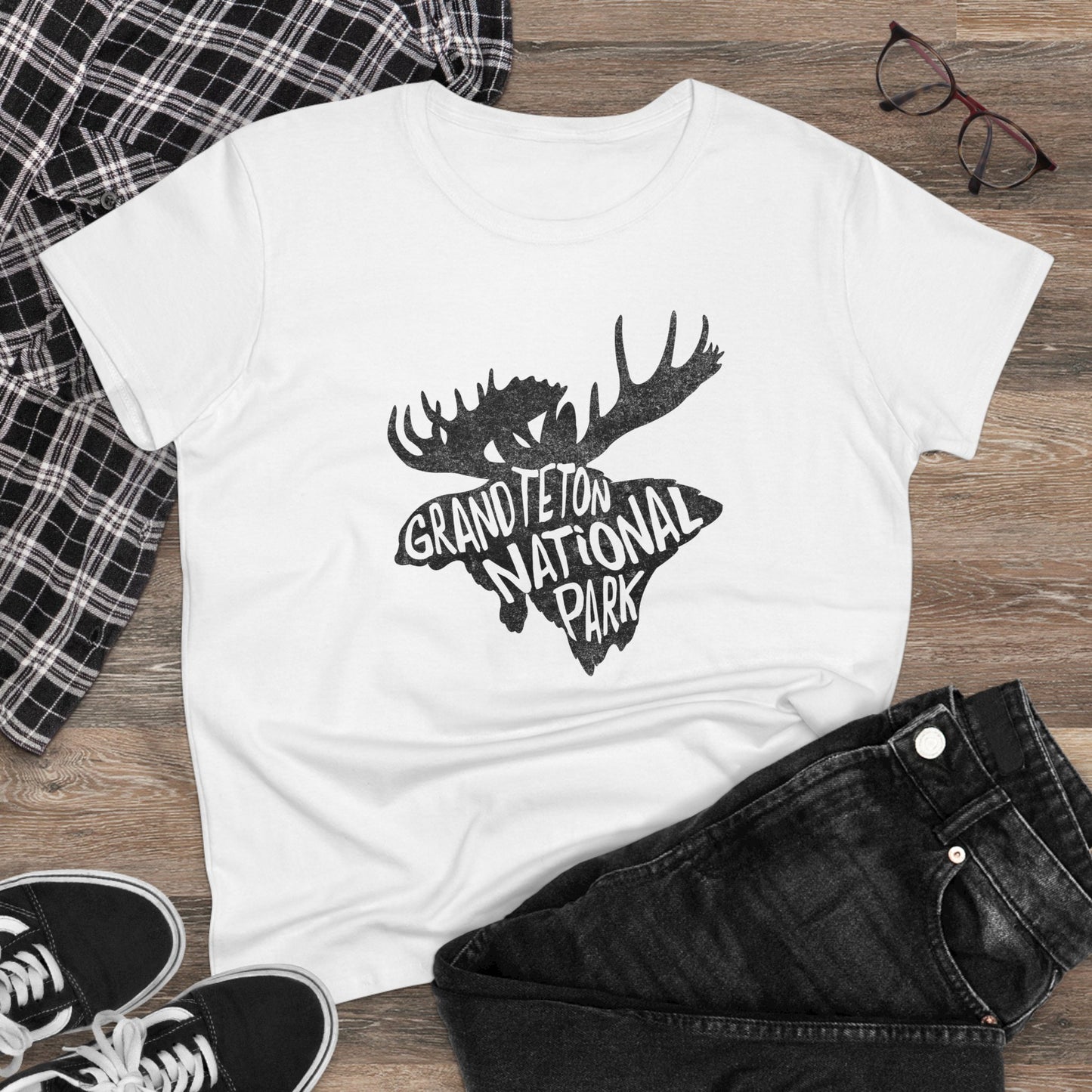 Grand Teton National Park Women's T-Shirt - Moose