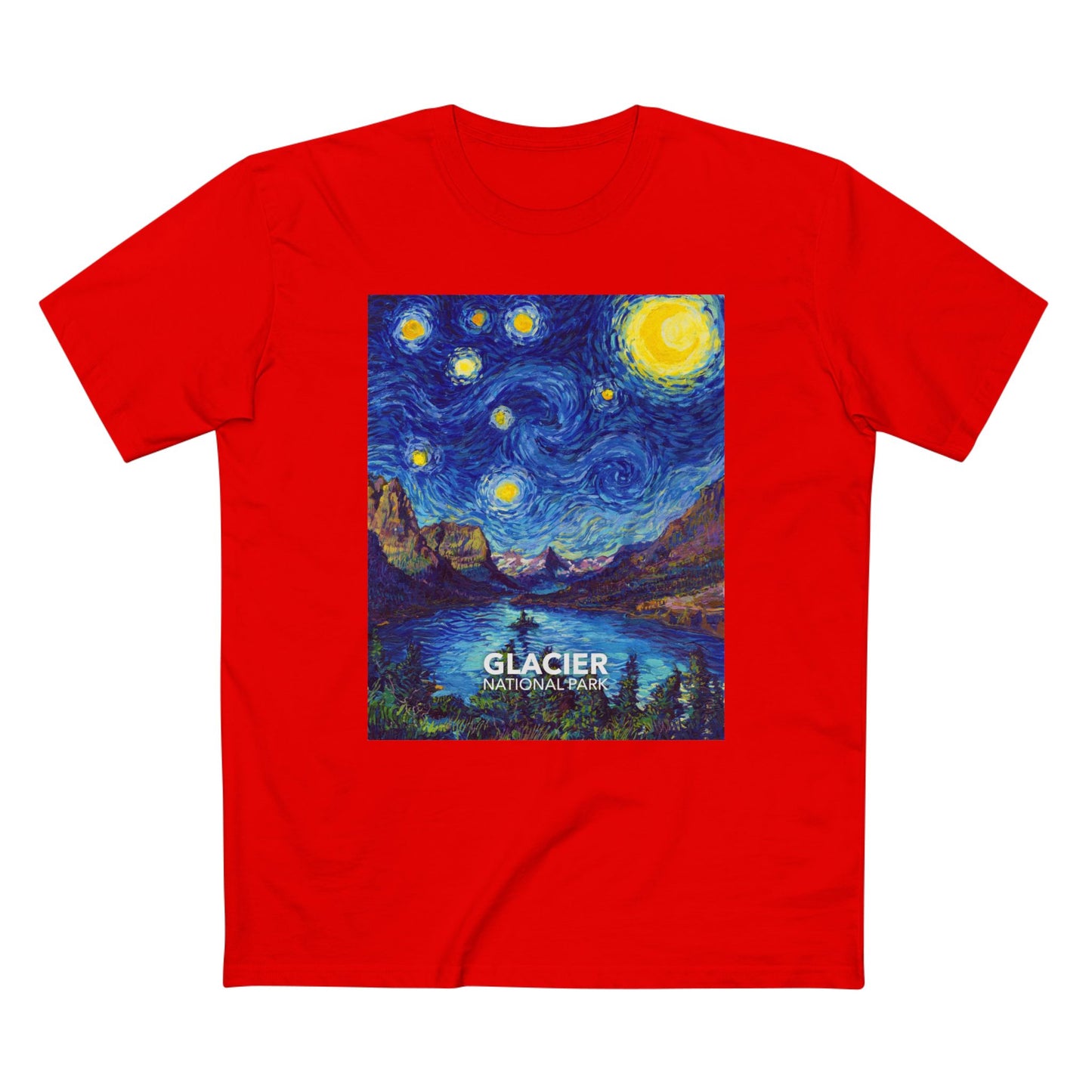 Glacier National Park T-Shirt - The Starry Night