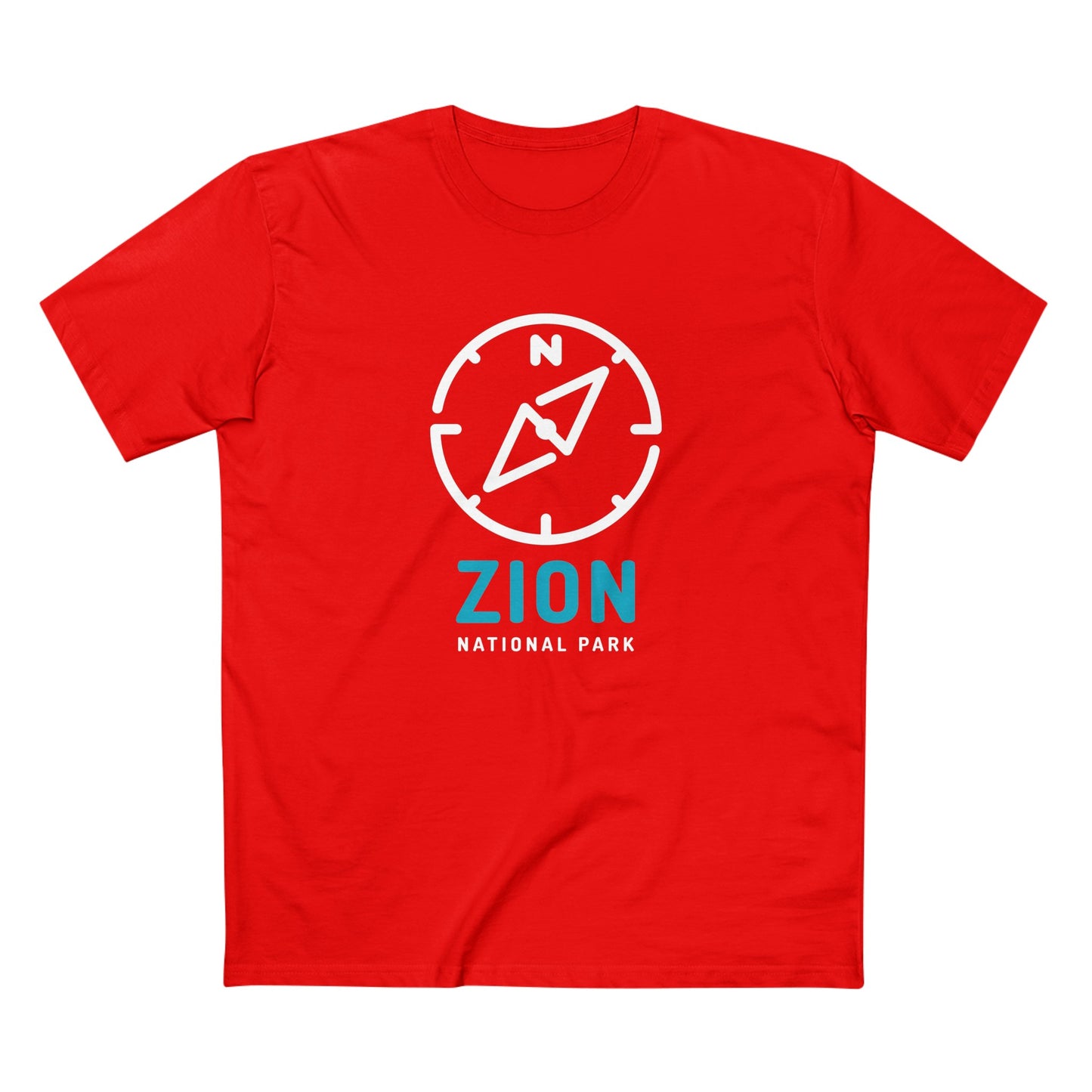 Zion National Park T-Shirt Compass Design