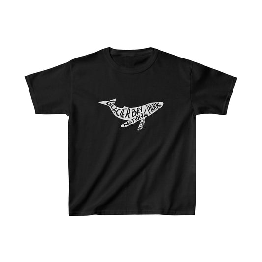 Glacier Bay National Park Child T-Shirt - Humpback Whale Chunky Text
