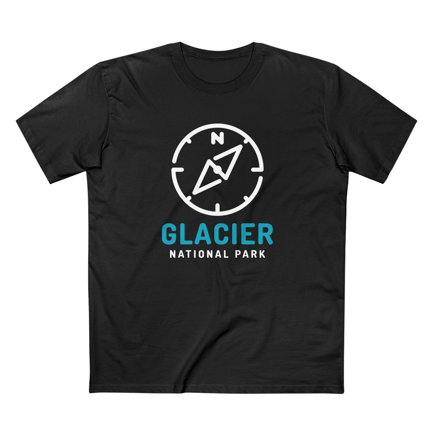 Glacier National Park T-Shirt Compass Design