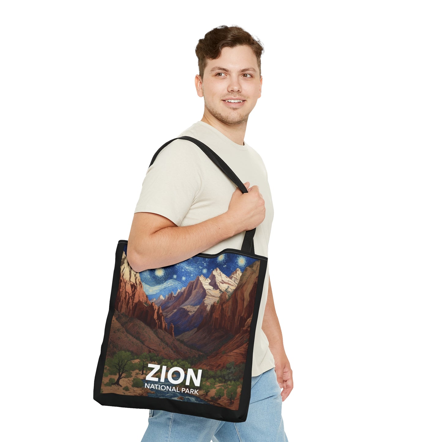 Zion National Park Tote Bag - The Starry Night