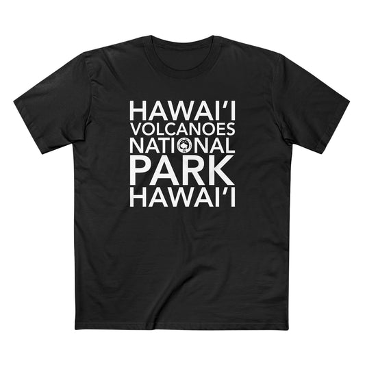 Hawai'i Volcanoes National Park T-Shirt Block Text