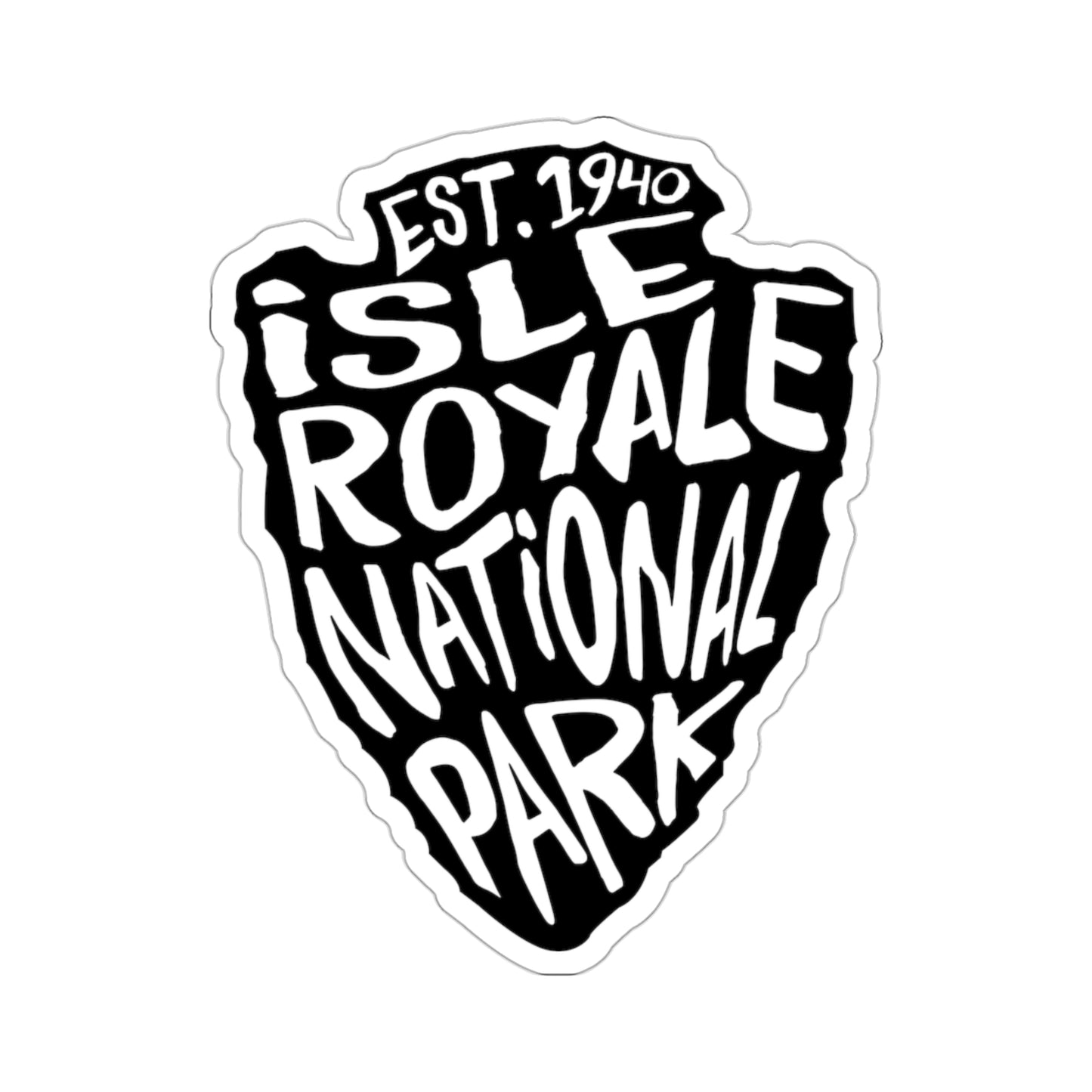 Isle Royale National Park Sticker - Arrow Head Design