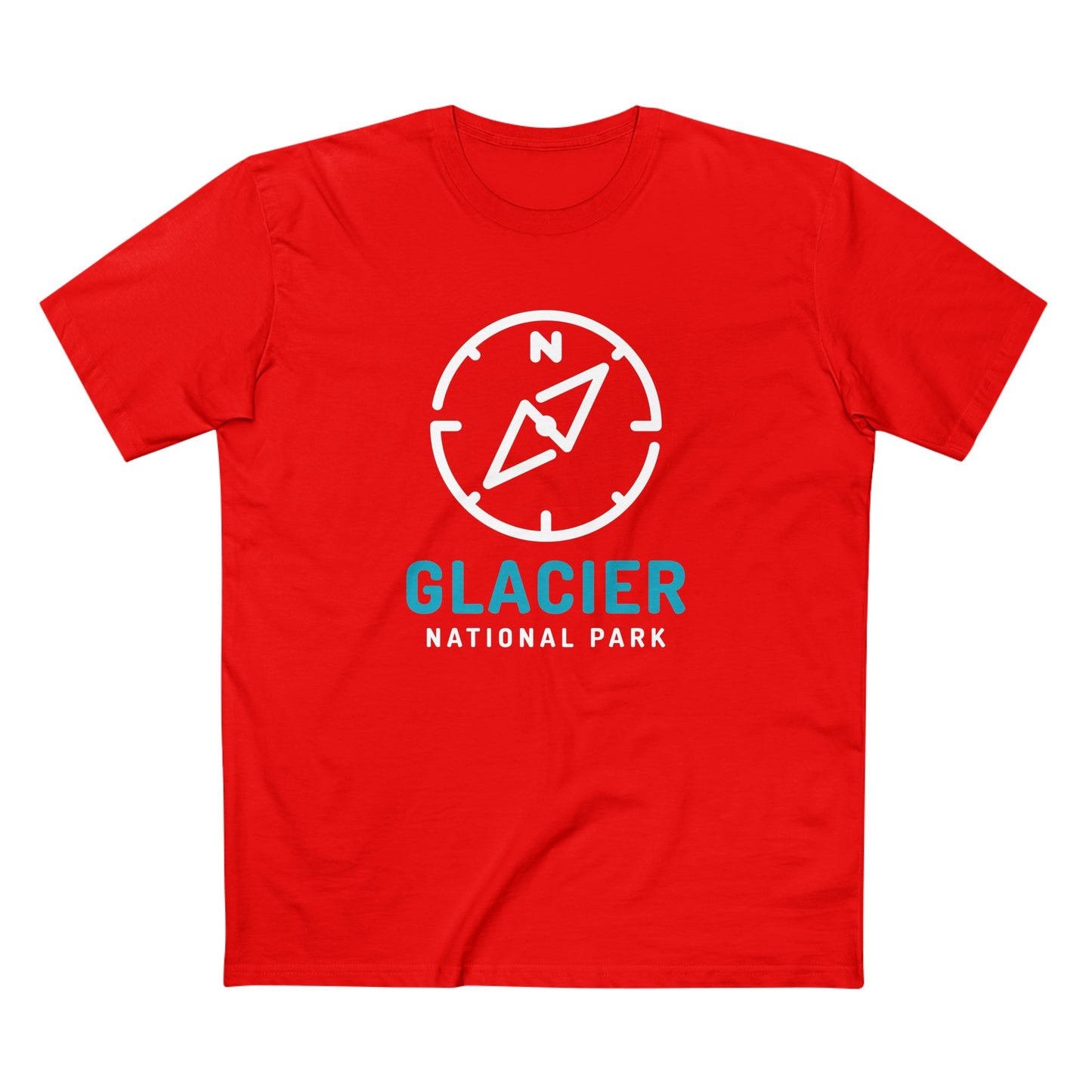Glacier National Park T-Shirt Compass Design