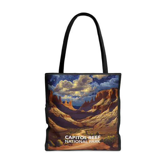 Capitol Reef National Park Tote Bag - The Starry Night