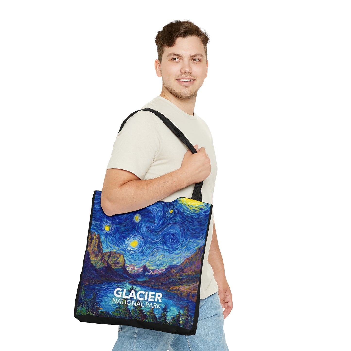 Glacier National Park Tote Bag - The Starry Night