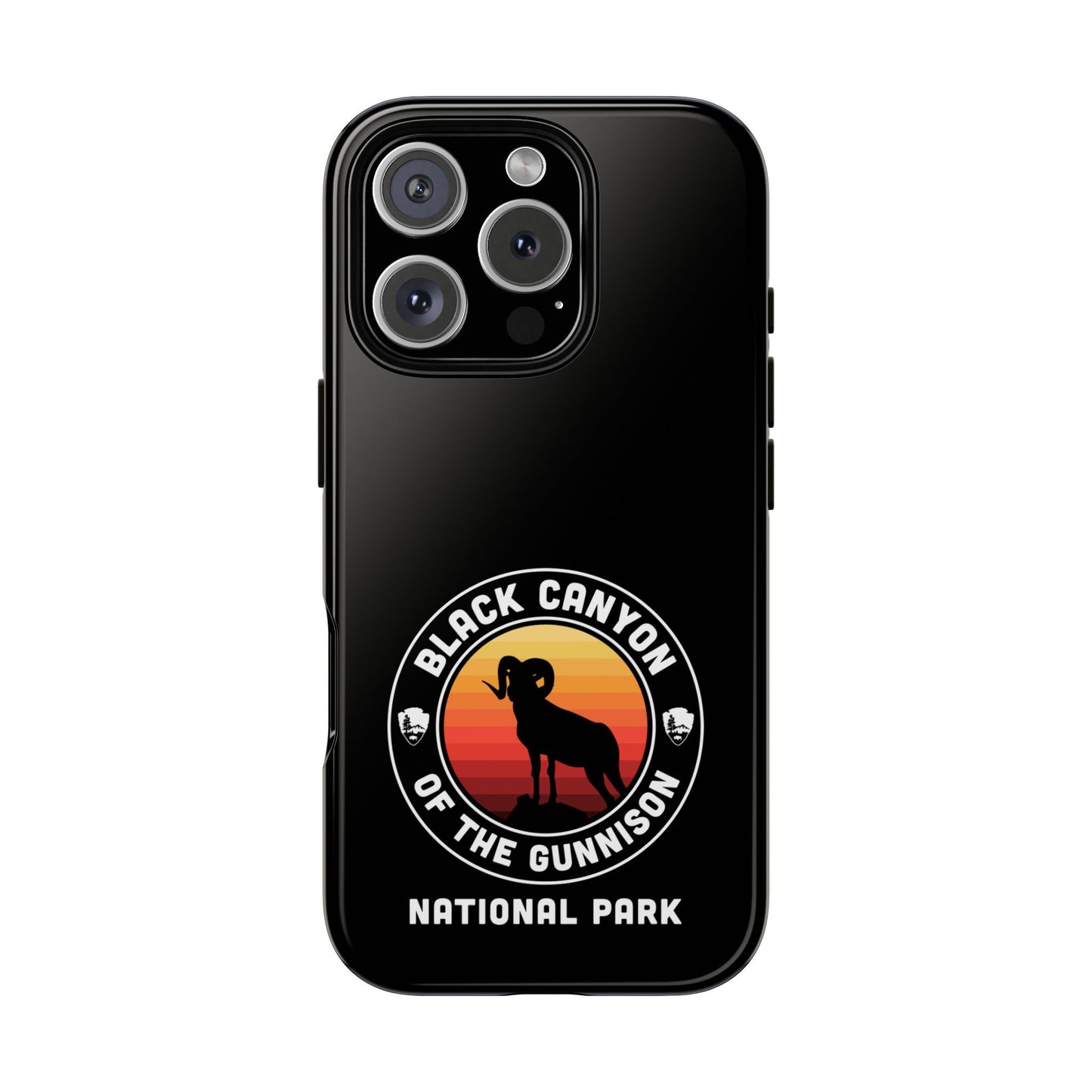Black Canyon of the Gunnison National Park Phone Case - Round Emblem Design