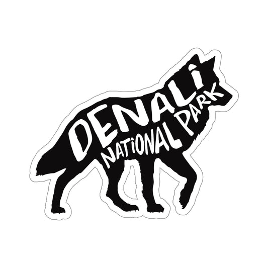Denali National Park Sticker - Wolf