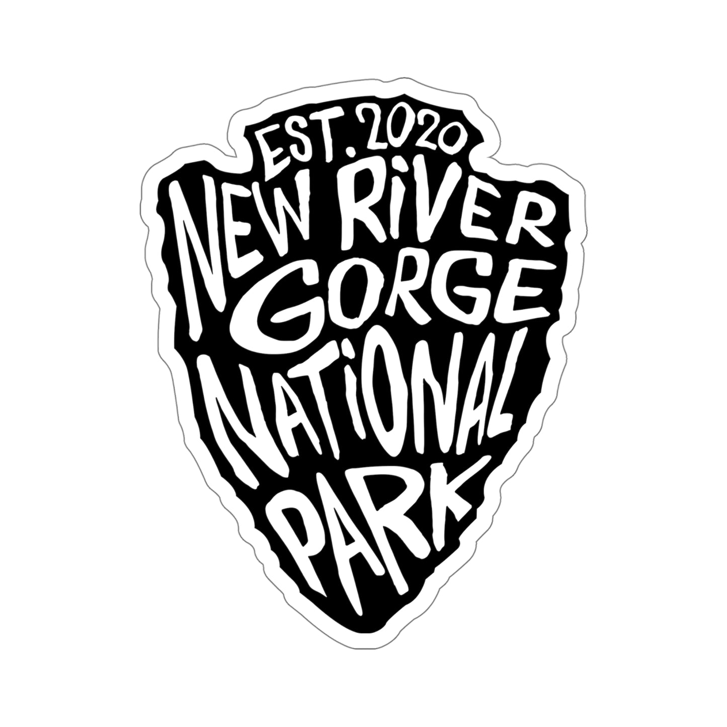 New River Gorge National Park Sticker - Arrow Head Design