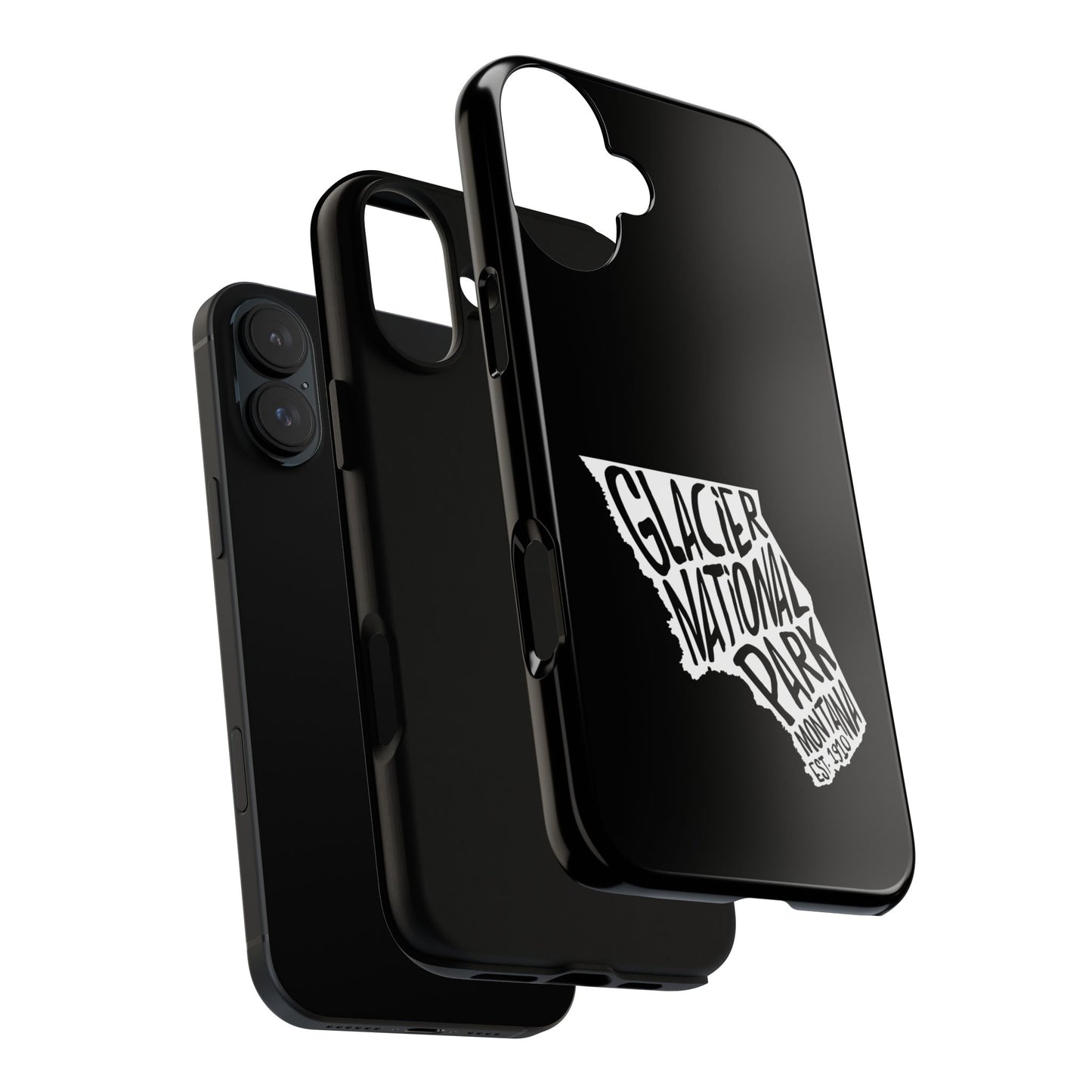 Glacier National Park Phone Case - Map Design