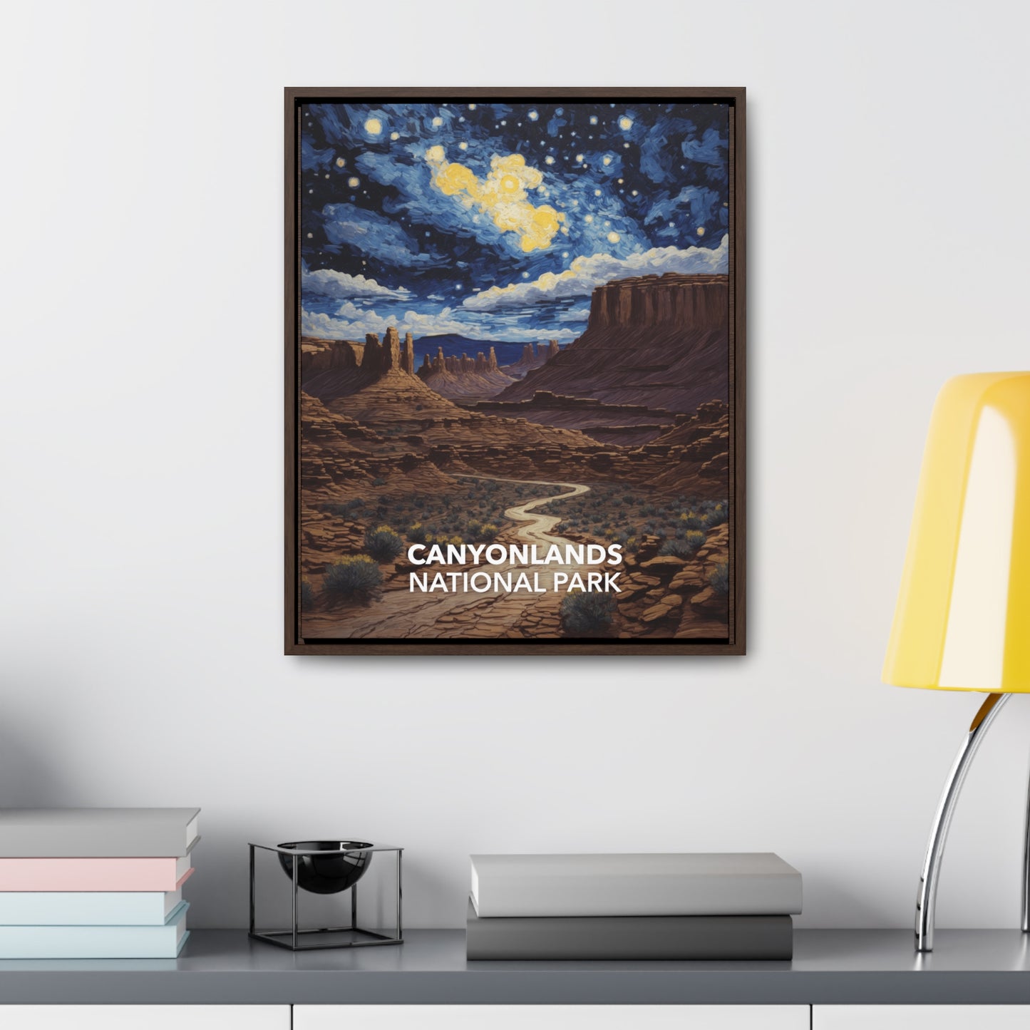 Canyonlands National Park Framed Canvas - The Starry Night