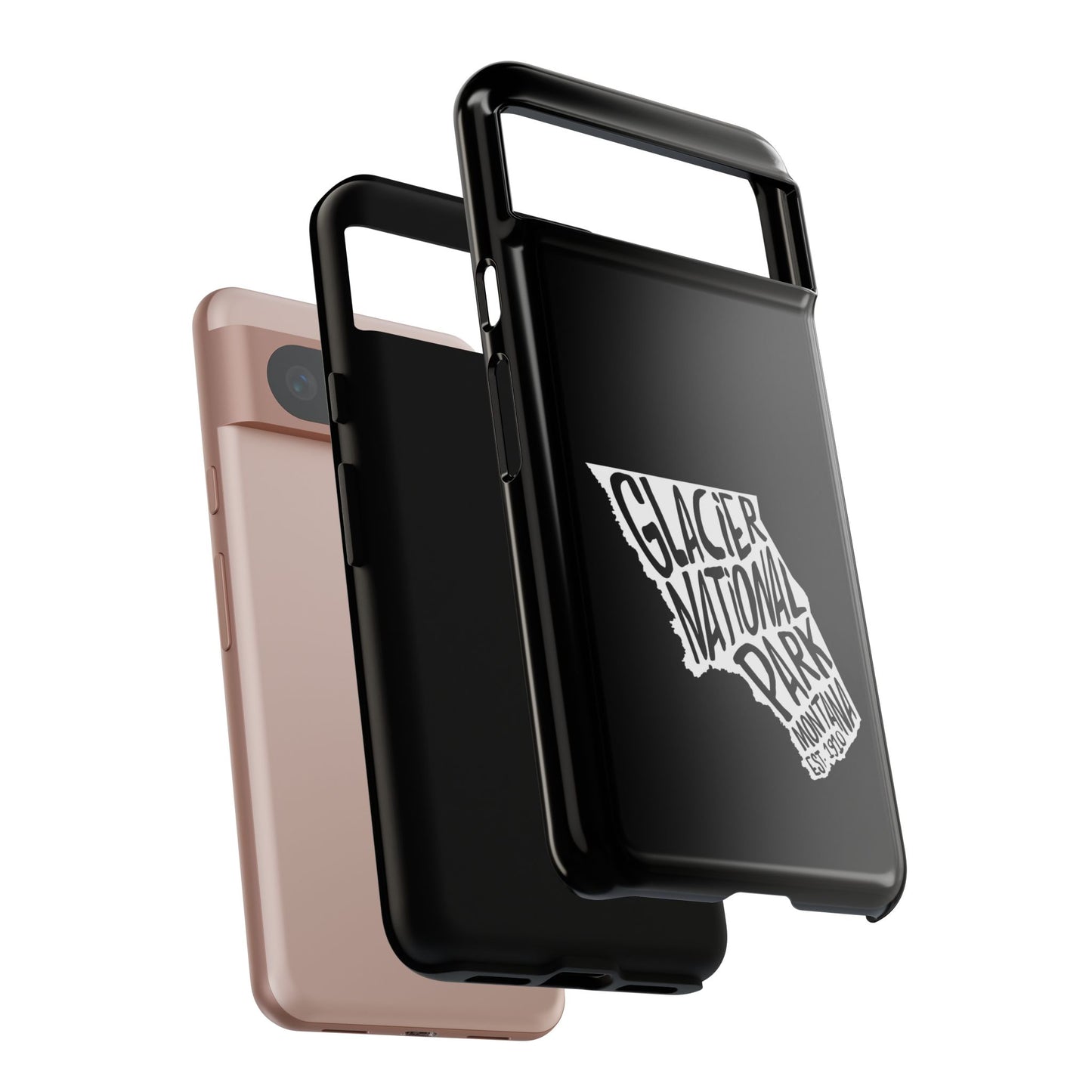 Glacier National Park Phone Case - Map Design