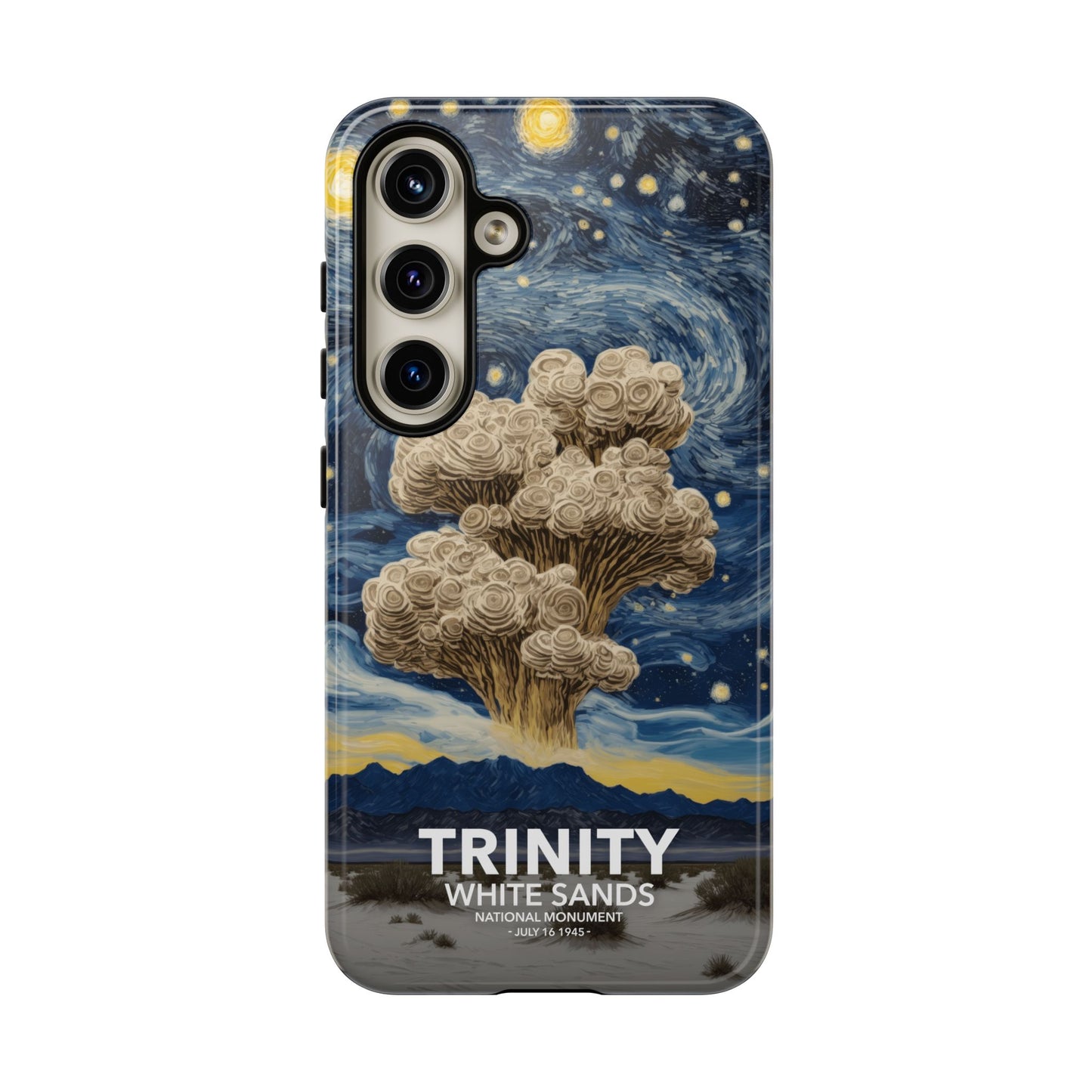 White Sands National Park Phone Case - Starry Night Trinity Test