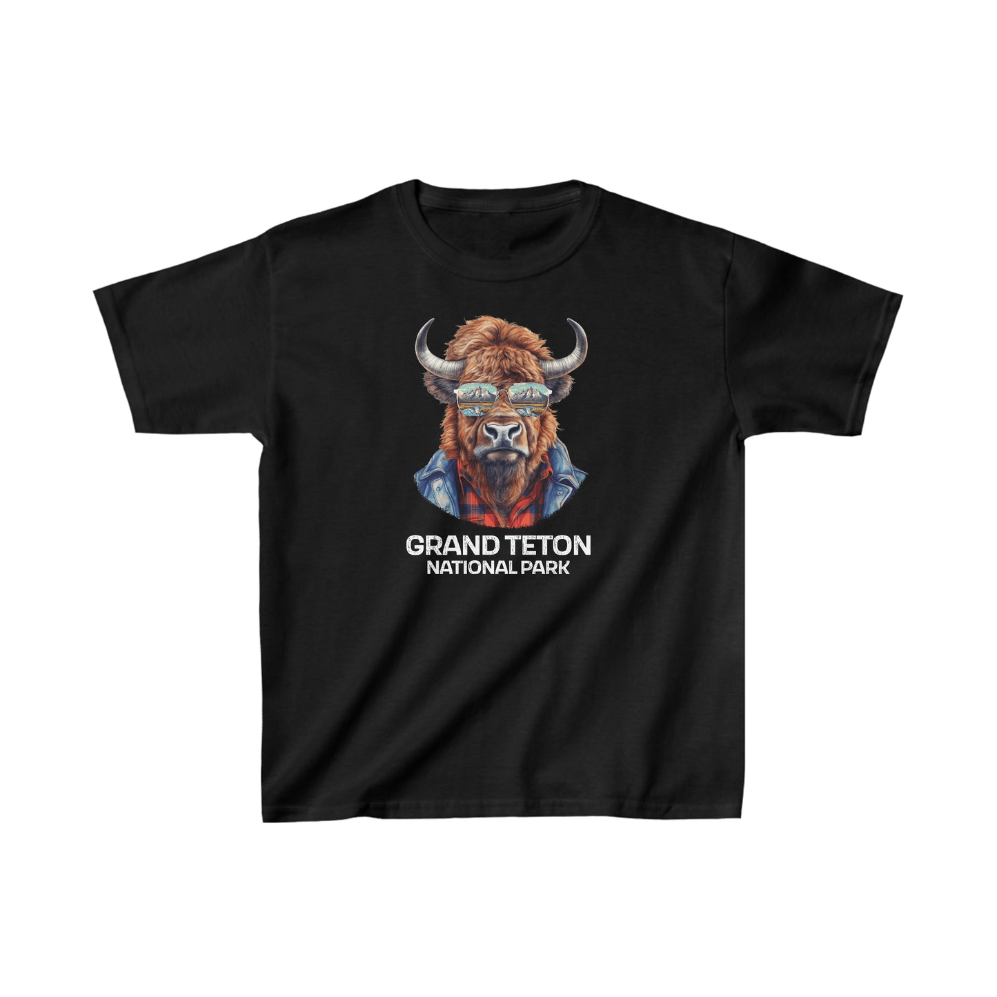 Grand Teton National Park Child T-Shirt - Cool Bison