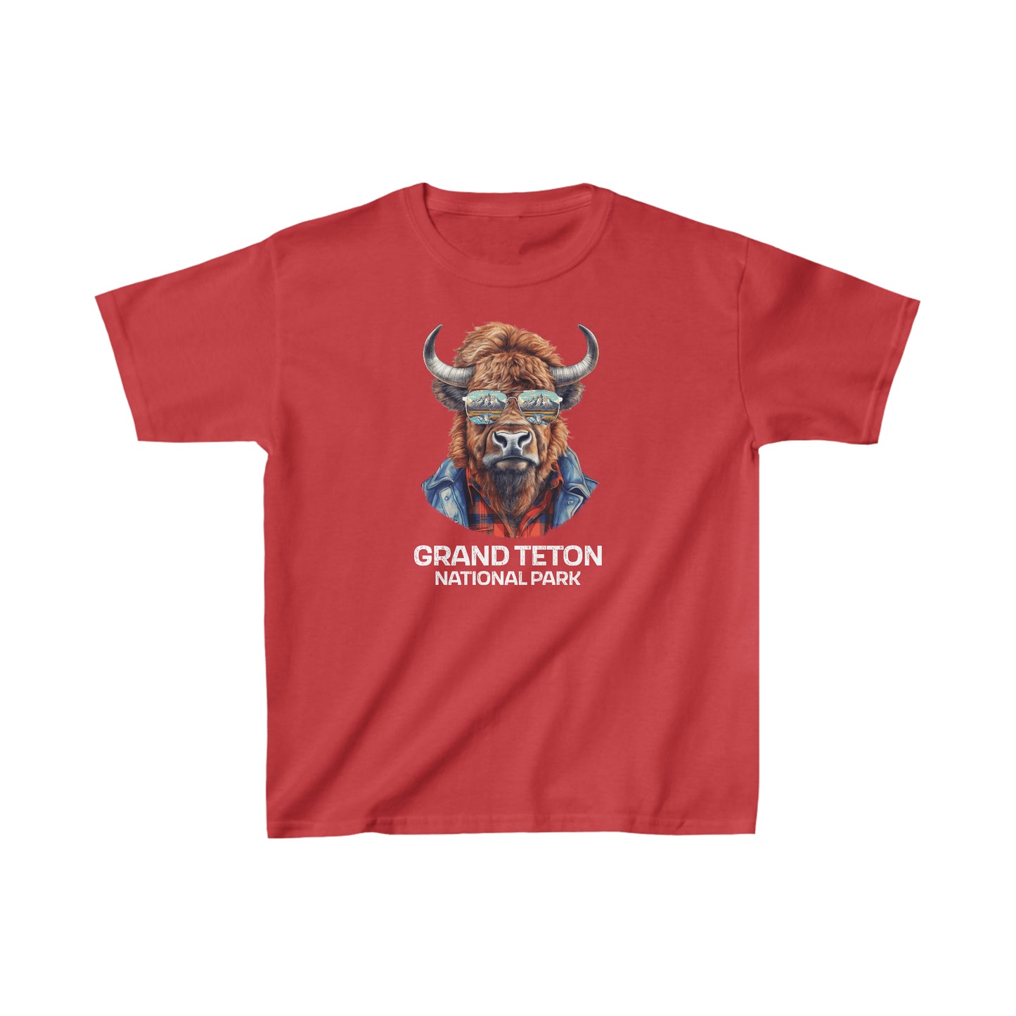 Grand Teton National Park Child T-Shirt - Cool Bison