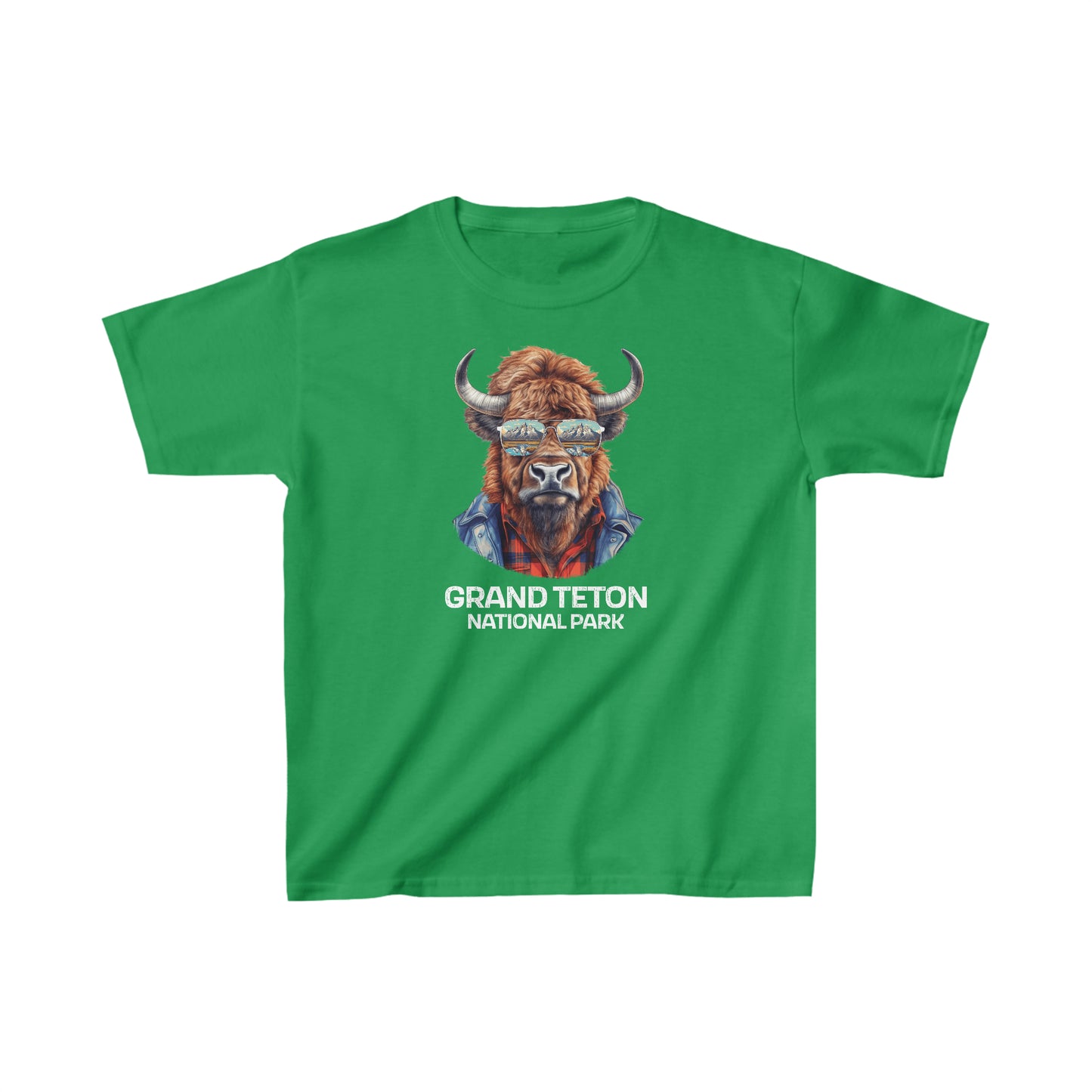 Grand Teton National Park Child T-Shirt - Cool Bison