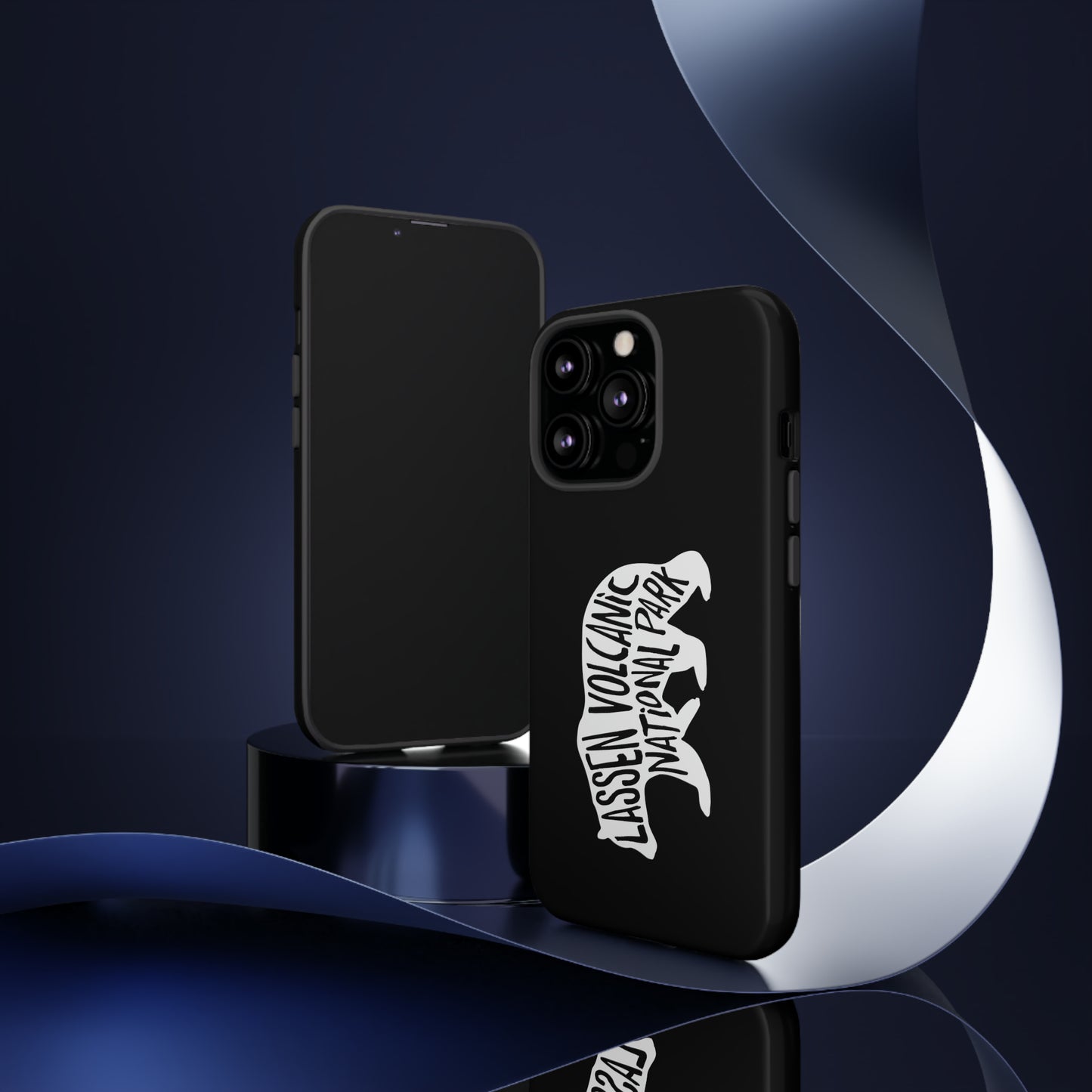 Lassen Volcanic National Park Phone Case - Black Bear Design