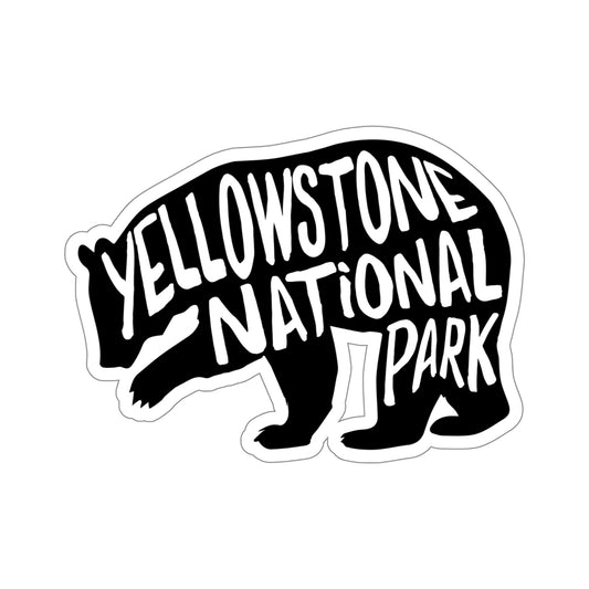 Yellowstone National Park Sticker - Grizzly Bear