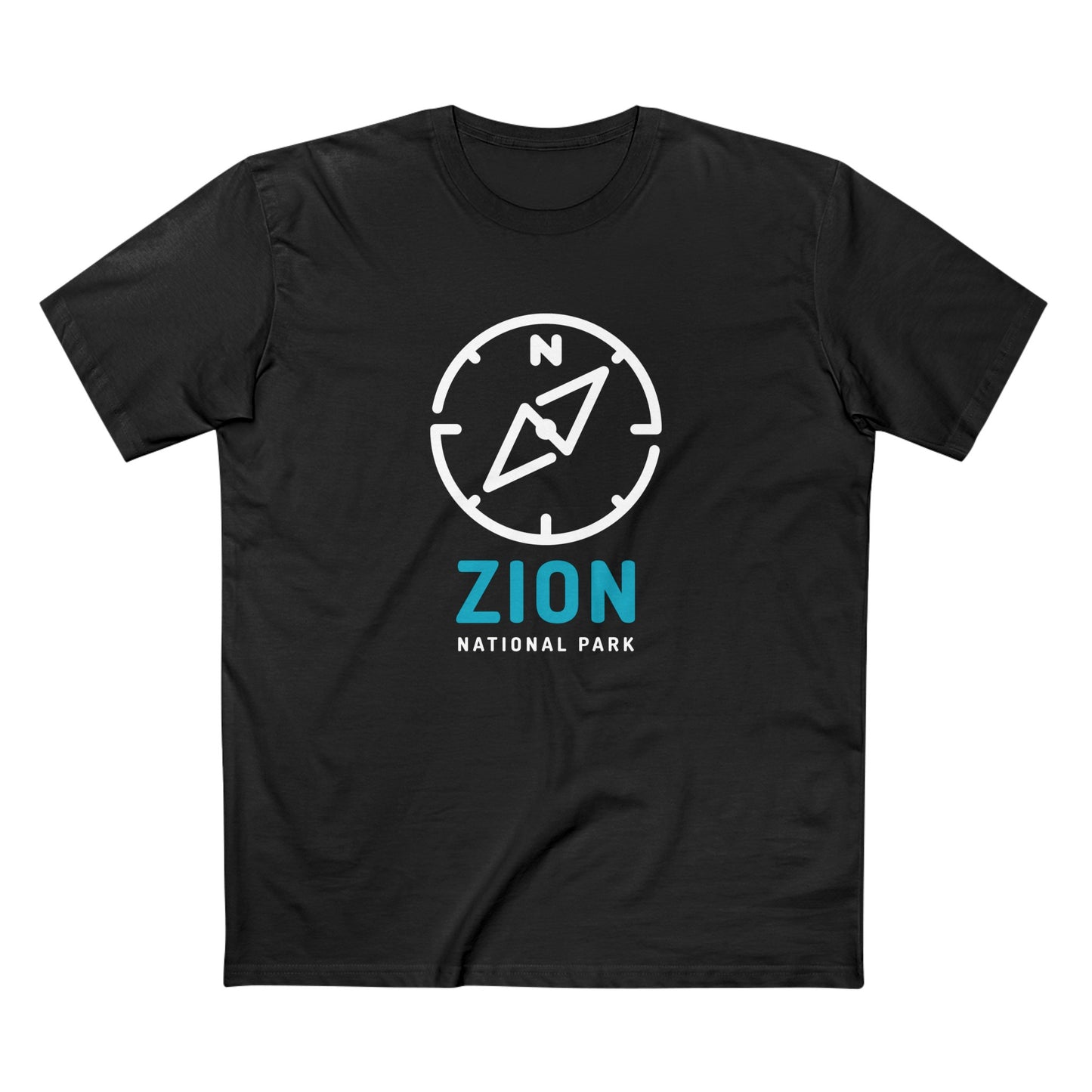Zion National Park T-Shirt Compass Design