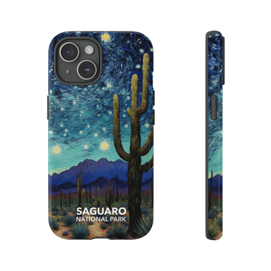 Saguaro National Park Phone Case - Starry Night