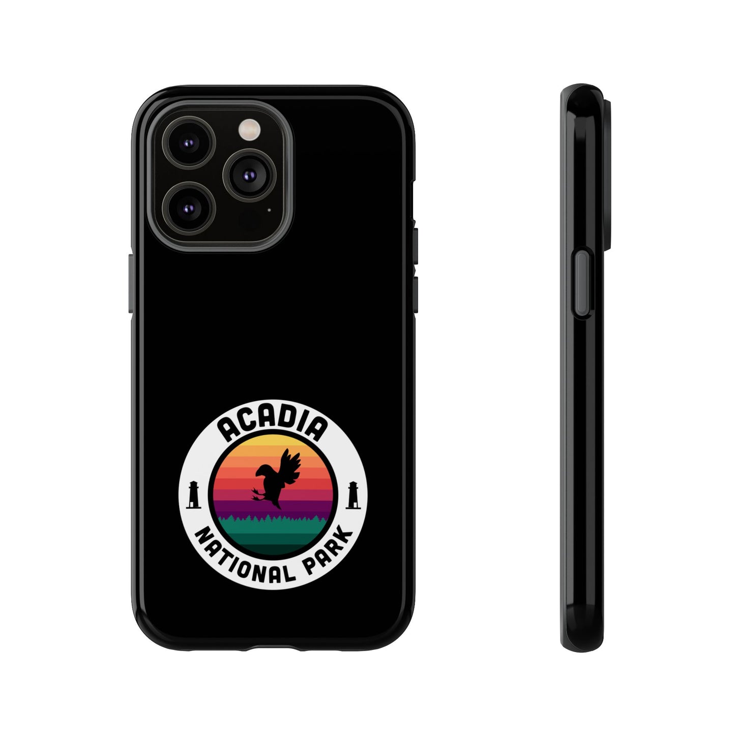 Acadia National Park Phone Case - Round Emblem Design