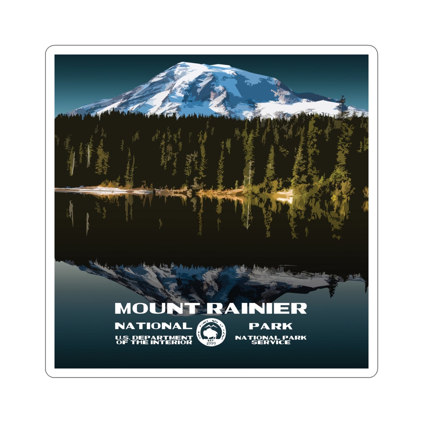 Mount Rainier National Park Sticker