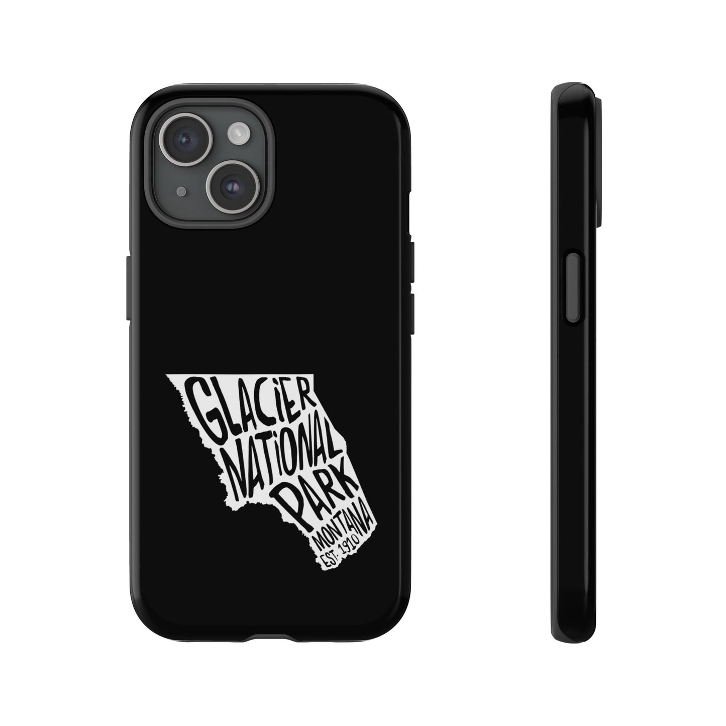Glacier National Park Phone Case - Map Design