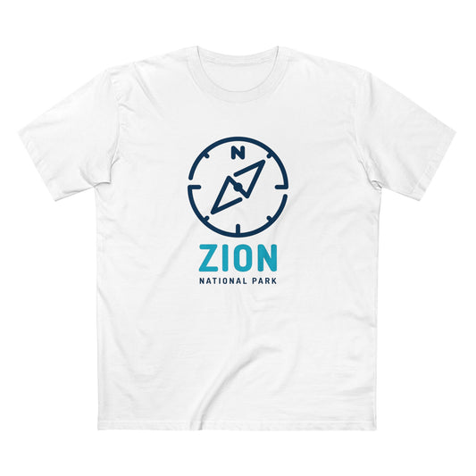 Zion National Park T-Shirt Compass Design