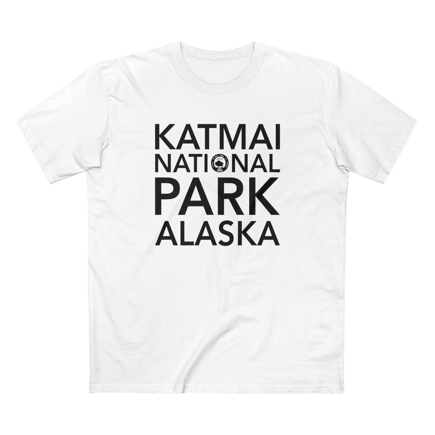 Katmai National Park T-Shirt Block Text