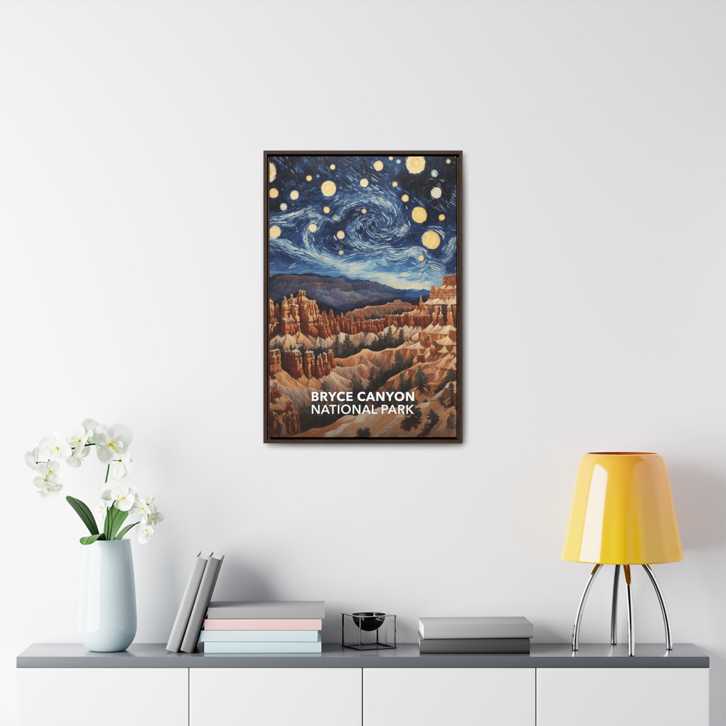 Bryce Canyon National Park Framed Canvas - The Starry Night