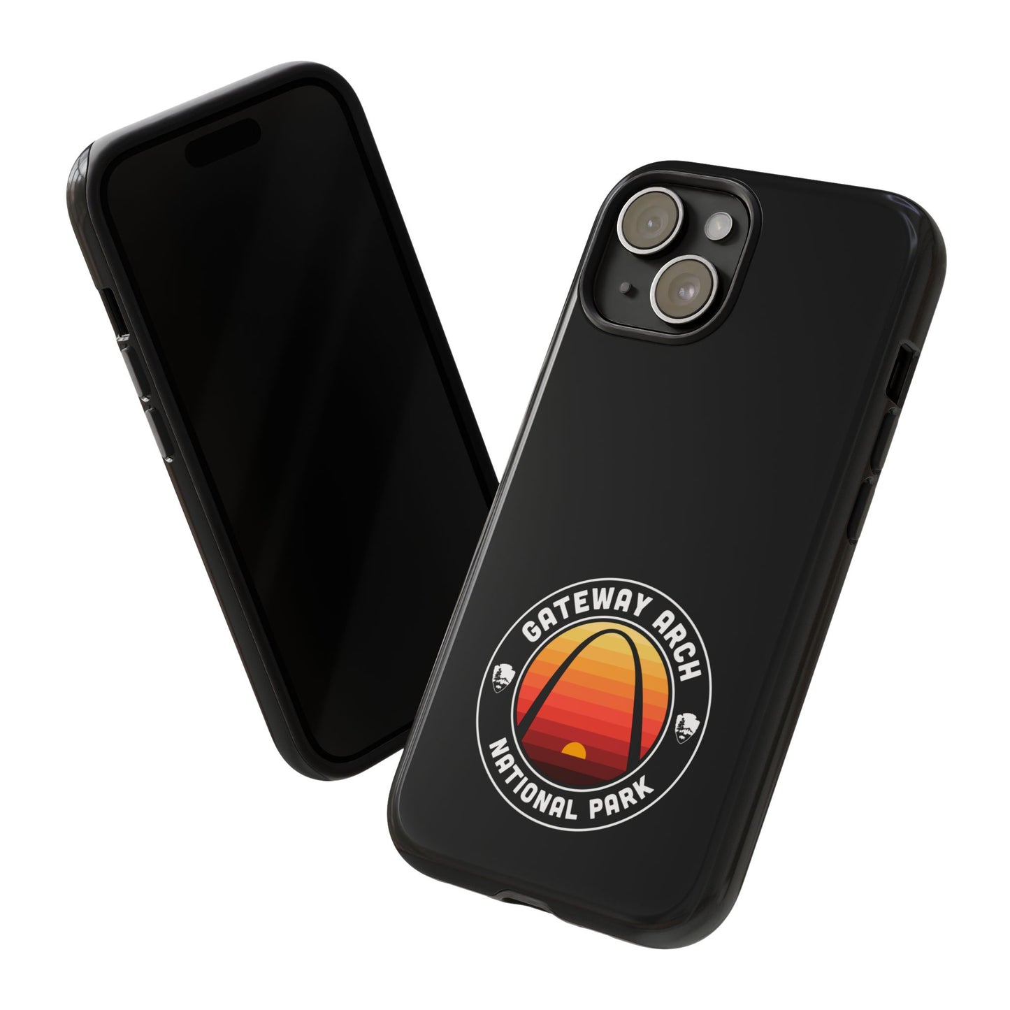 Gateway Arch National Park Phone Case - Round Emblem Design