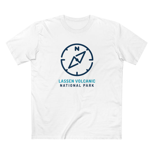 Lassen Volcanic National Park T-Shirt Compass Design