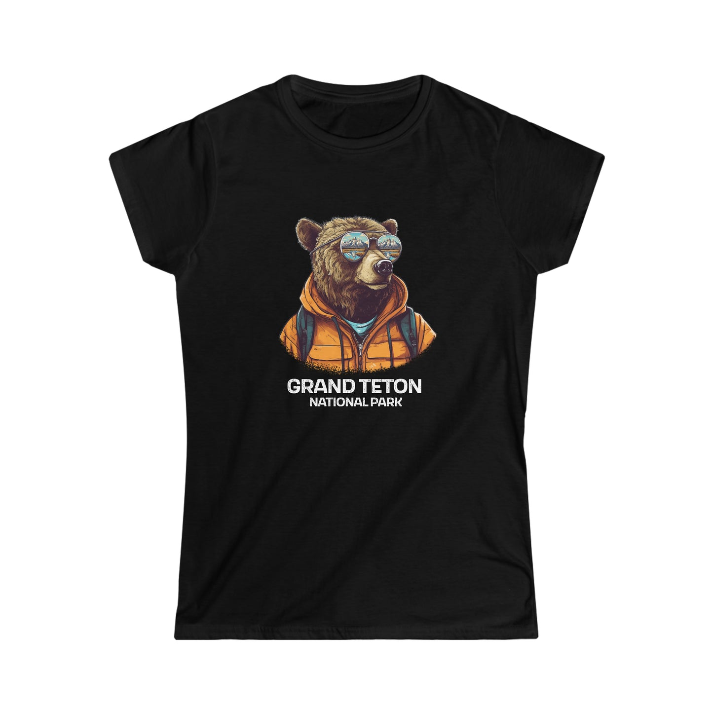 Grand Teton National Park Women's T-Shirt - Cool Grizzly Bear