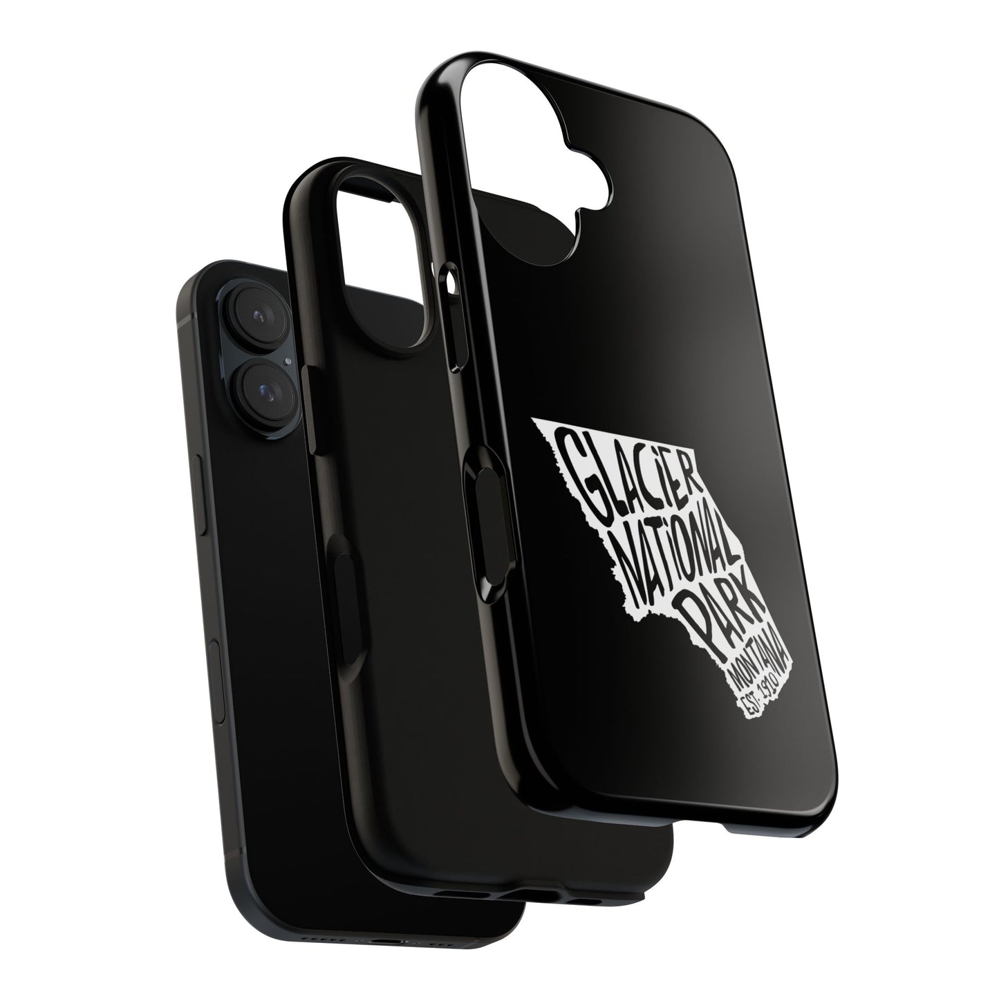 Glacier National Park Phone Case - Map Design