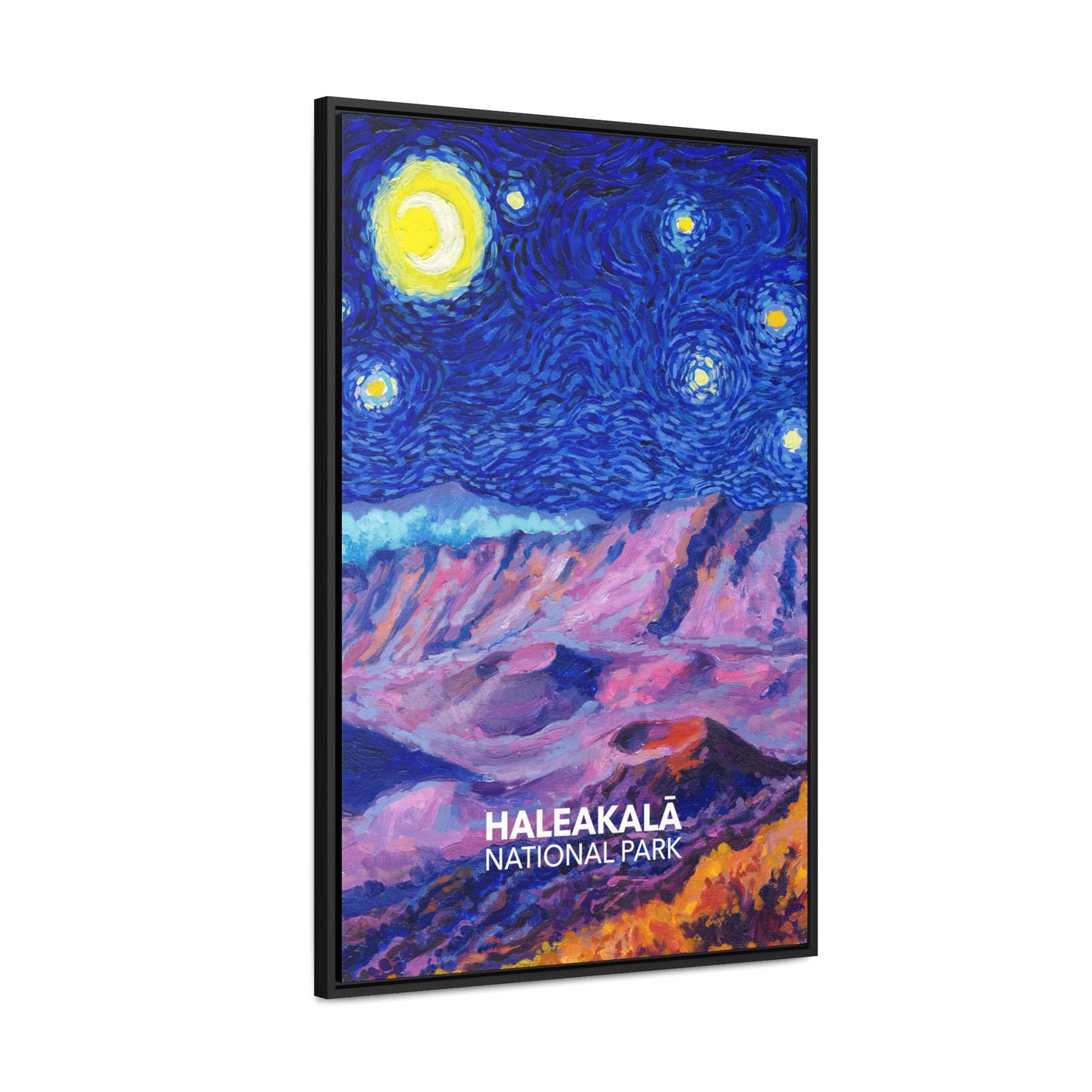 Haleakala National Park Framed Canvas - The Starry Night