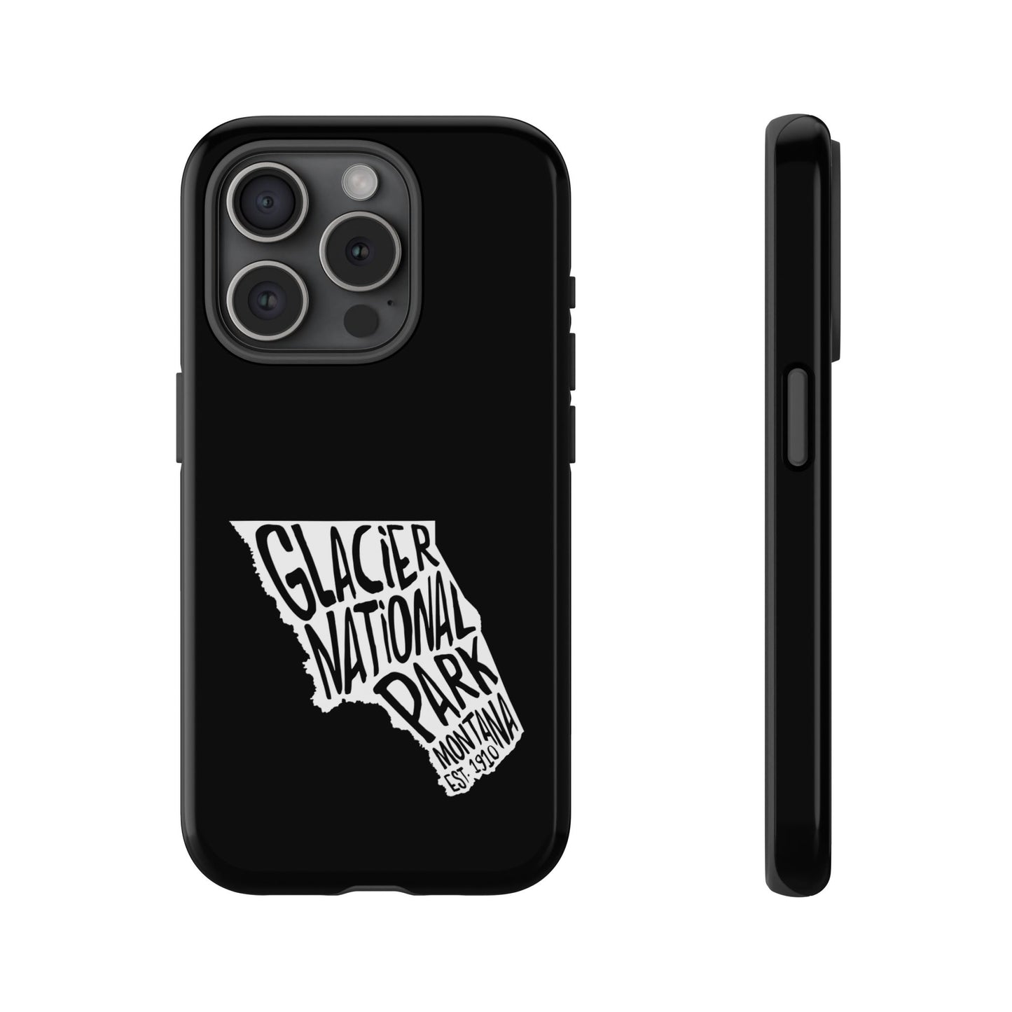 Glacier National Park Phone Case - Map Design