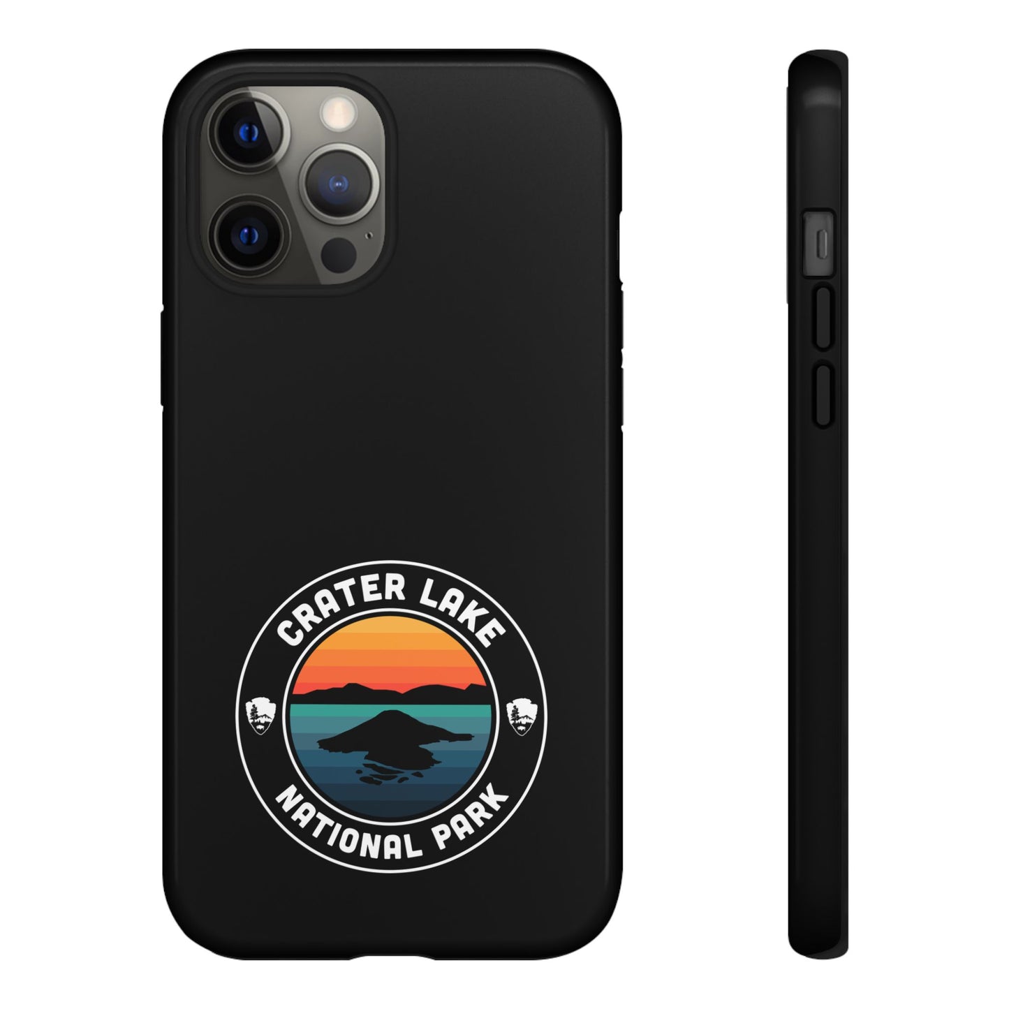 Crater Lake National Park Phone Case - Round Emblem Design