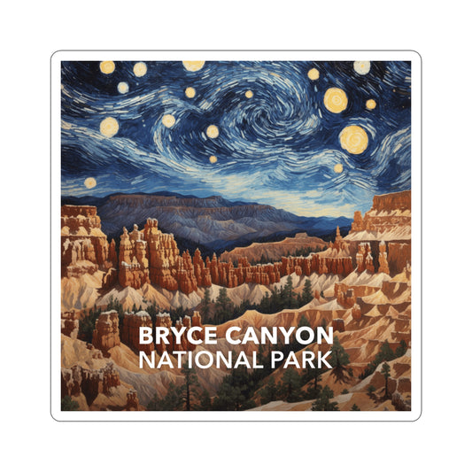 Bryce Canyon National Park Sticker - The Starry Night