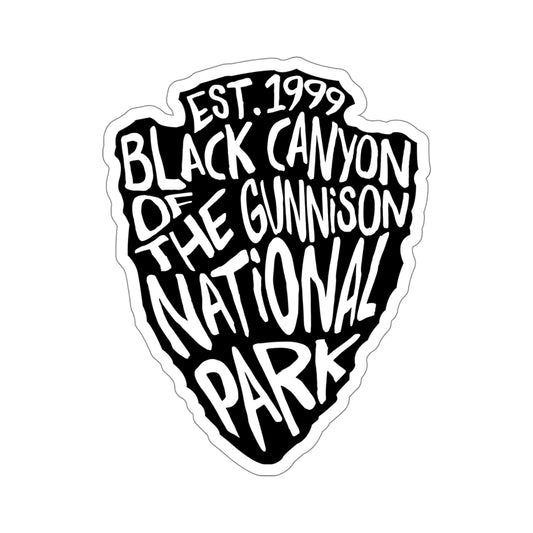 Black Canyon of the Gunnison National Park Sticker - Arrow Head Design
