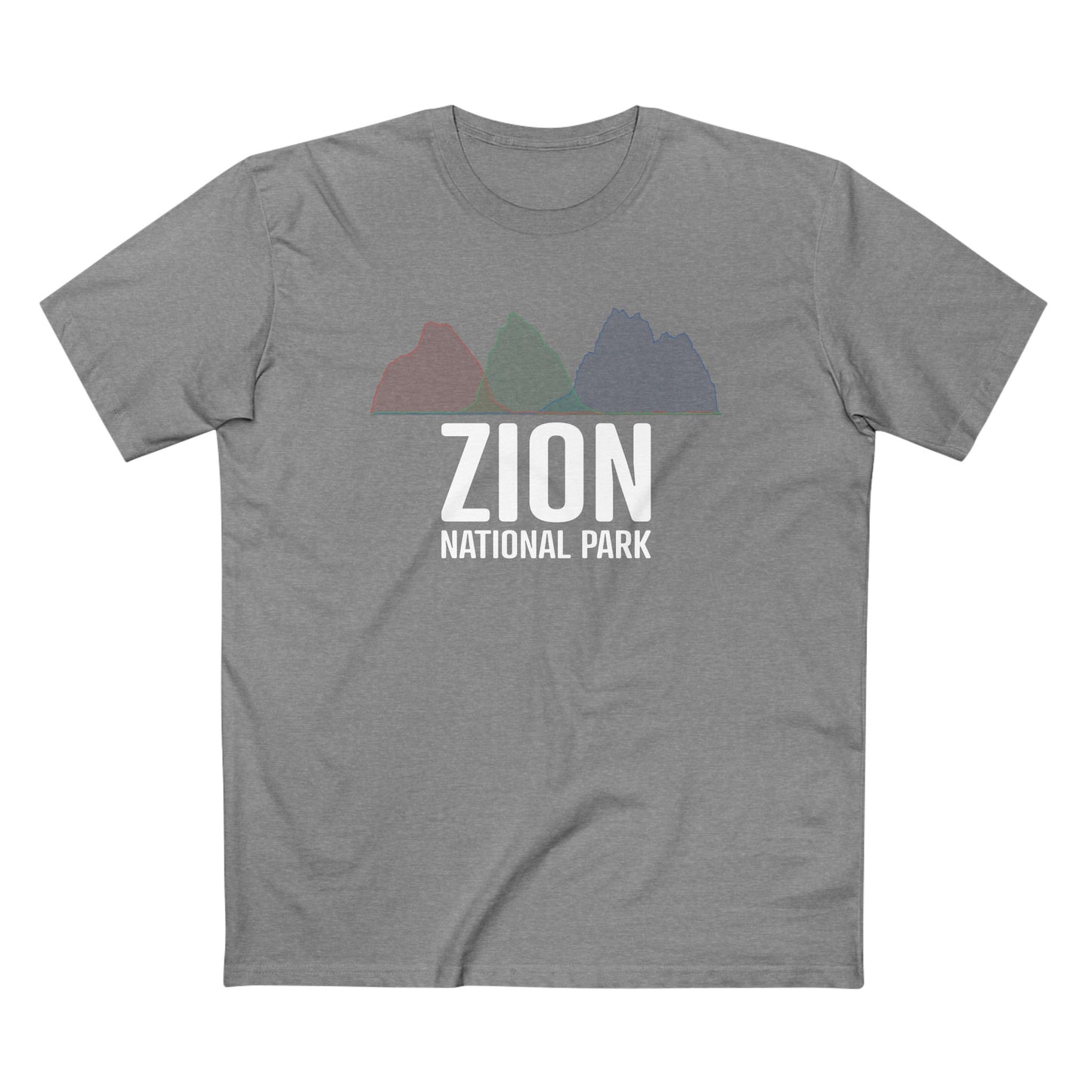 Zion National Park T-Shirt - Histogram Design