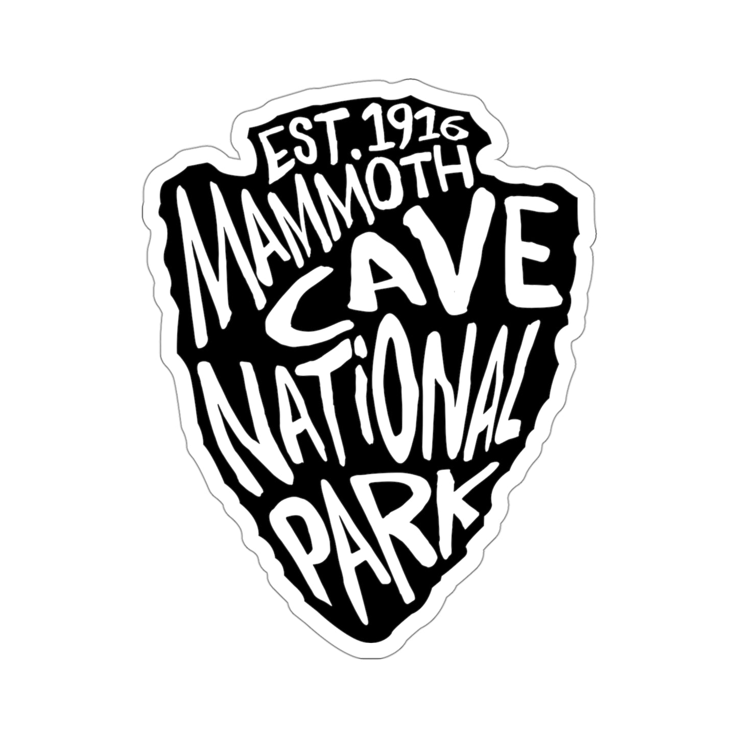 Mammoth Cave National Park Sticker - Arrow Head Design