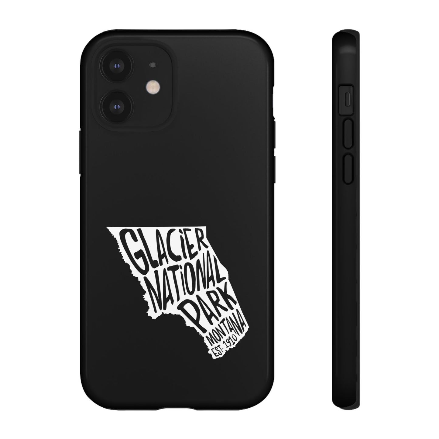 Glacier National Park Phone Case - Map Design