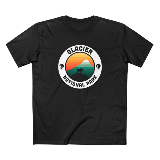 Glacier National Park T-Shirt - Round Badge Design