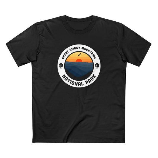 Great Smoky Mountains National Park T-Shirt - Round Badge Design