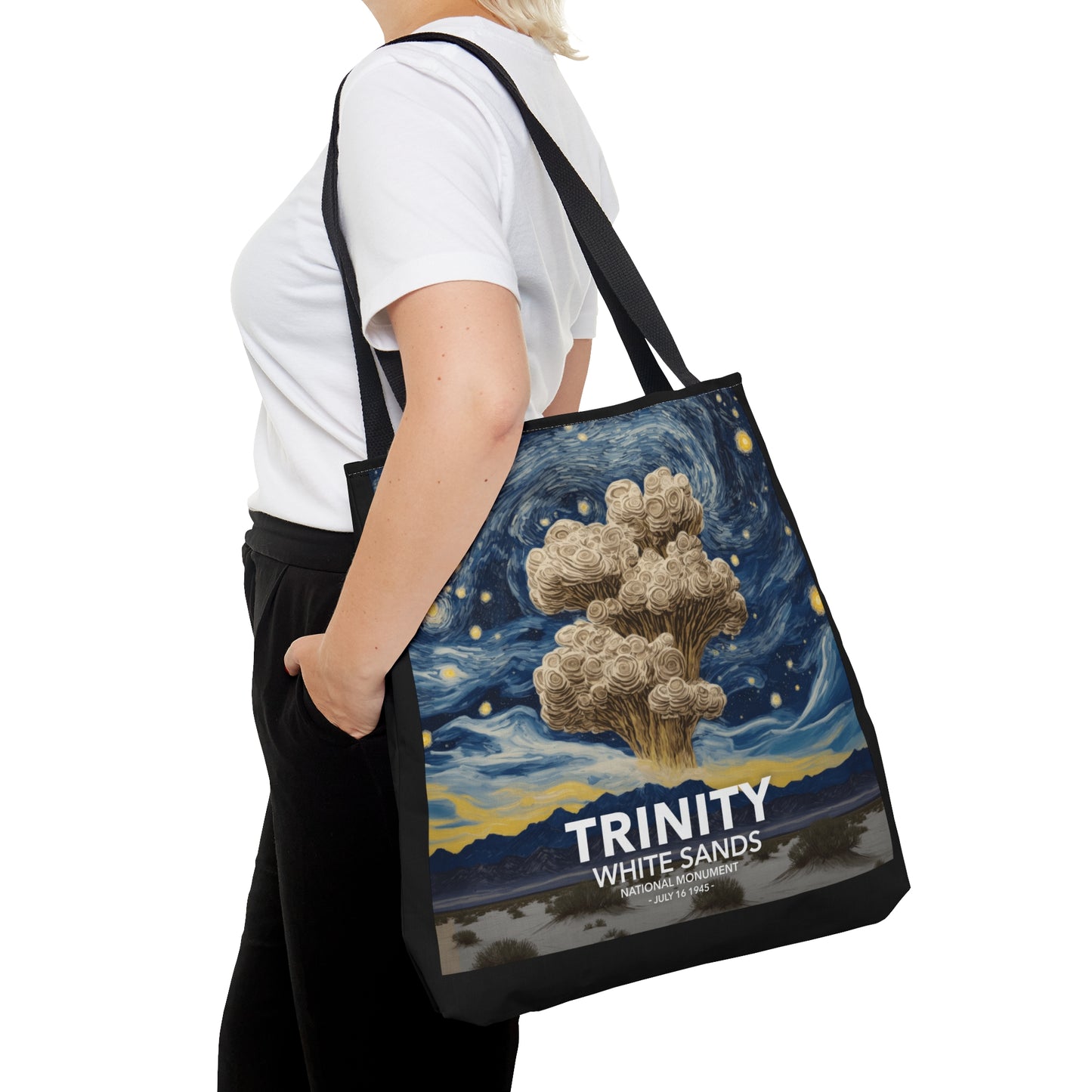 White Sands National Park Tote Bag - The Starry Night Trinity Test