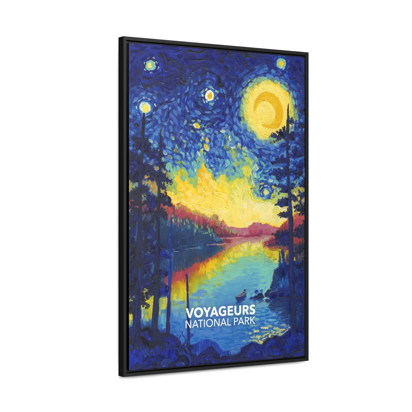 Voyageurs National Park Framed Canvas - The Starry Night
