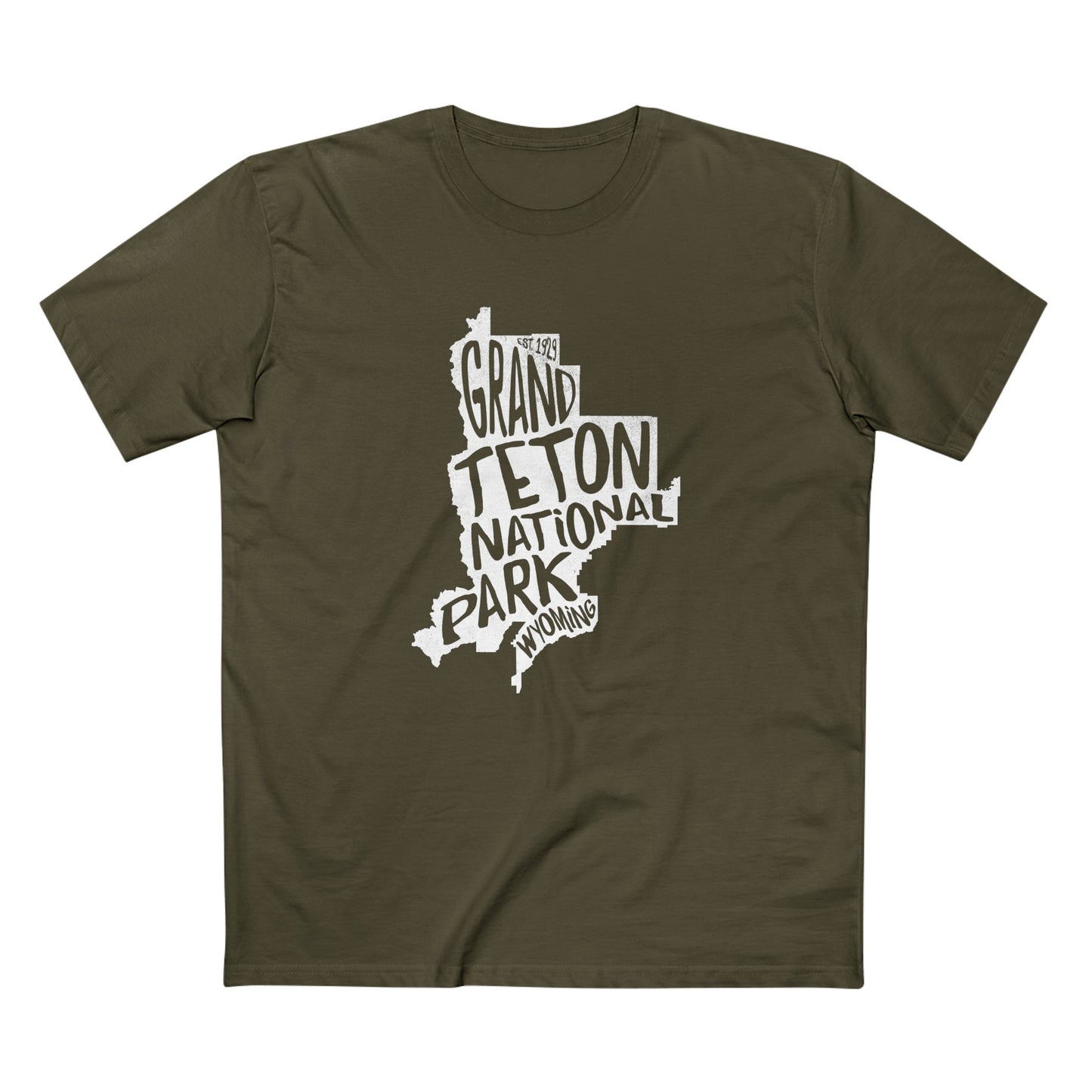 Grand Teton National Park T-Shirt - Map